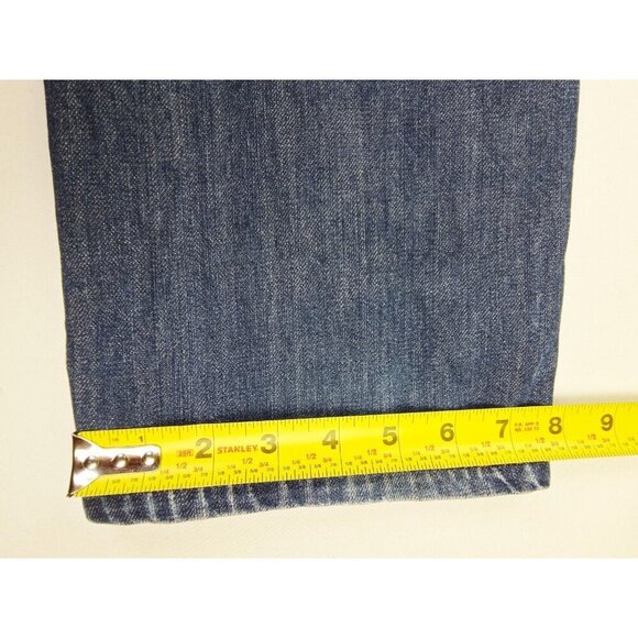 Lucky Brand Size 34x34 Mens 221 Original Straight Cotton Logo Blue Denim Jeans - Picture 11 of 13